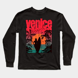 Venice Beach Retro Summer Long Sleeve T-Shirt